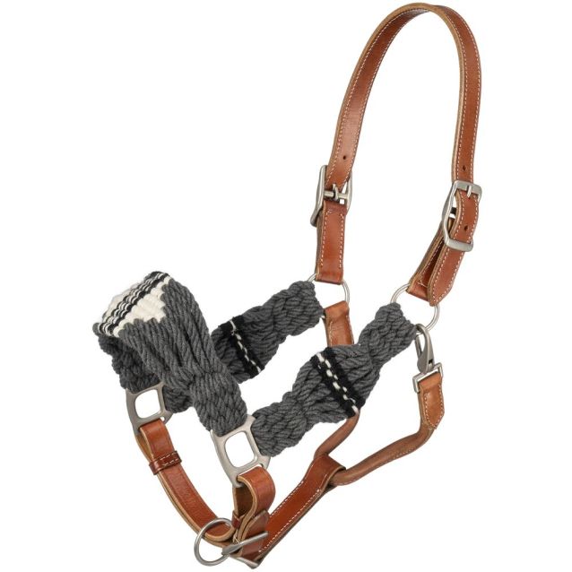 Tough1 Wool String Leather Halter