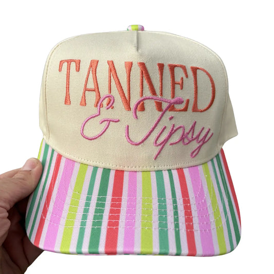 Tanned & Tipsy Canvas Cap