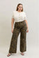 Judy Blue High Waist Retro Leopard Wide Leg Jeans