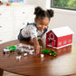 John Deere 1:64 Scale 24 Piece Farm Playset with On-the-Go Barn
