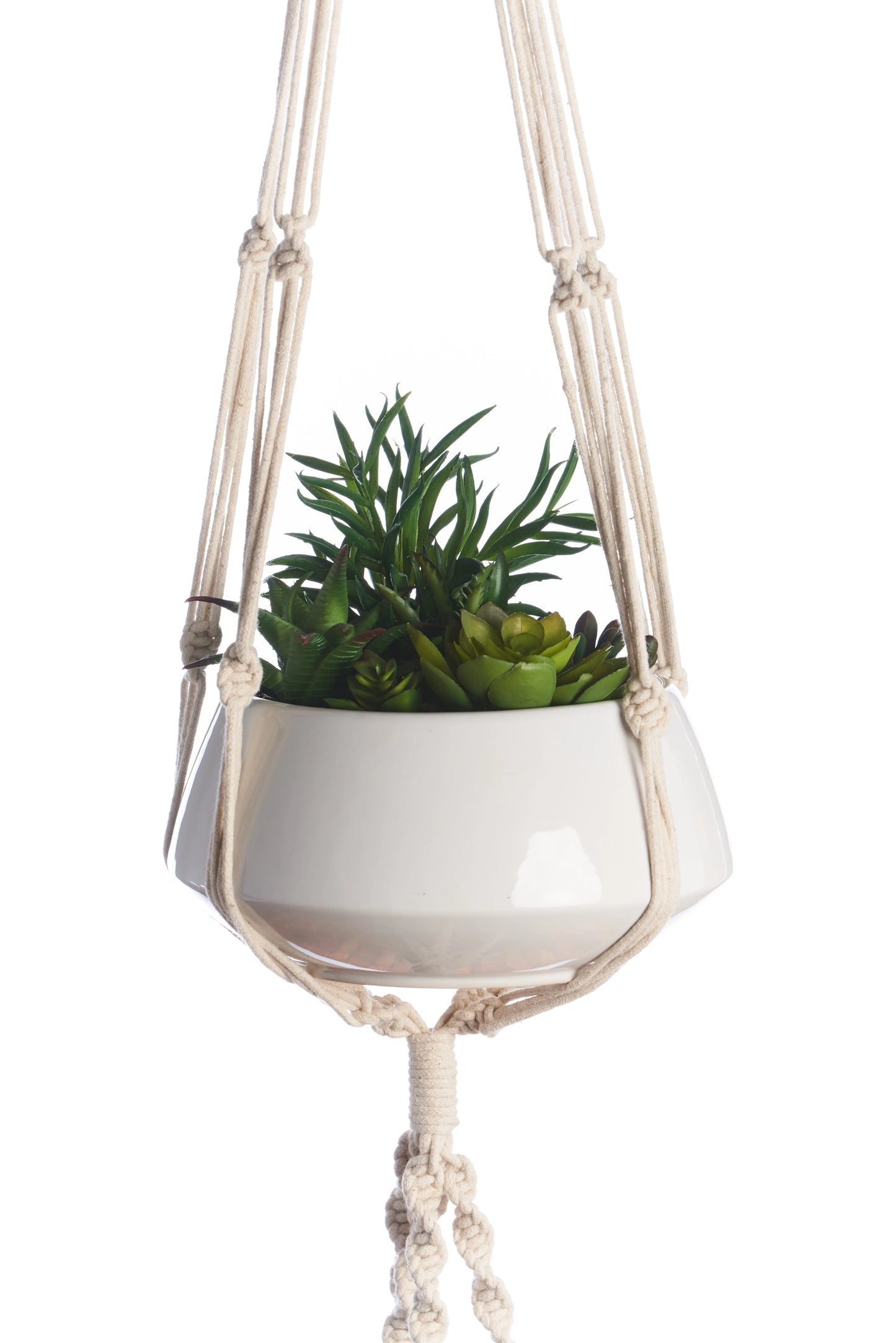 Primitive Planters 60" 2-Tier Woven Plant Hanger