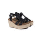 Corky's Something's Fishy Wedge Sandal in Black
