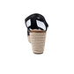 Corky's Something's Fishy Wedge Sandal in Black