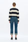 Bayeas Low Rise Straight Leg Jeans in Retro Dark Blue
