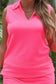 Make It Count Textured Set in Neon Pink