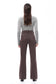 Bayeas Super High Rise Bootcut Pants in Chocolate