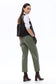 Bayeas Bella Mid Rise Straight Pants Jeans in Green