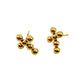 Linny Co Wyatt Gold Cross Stud Earrings