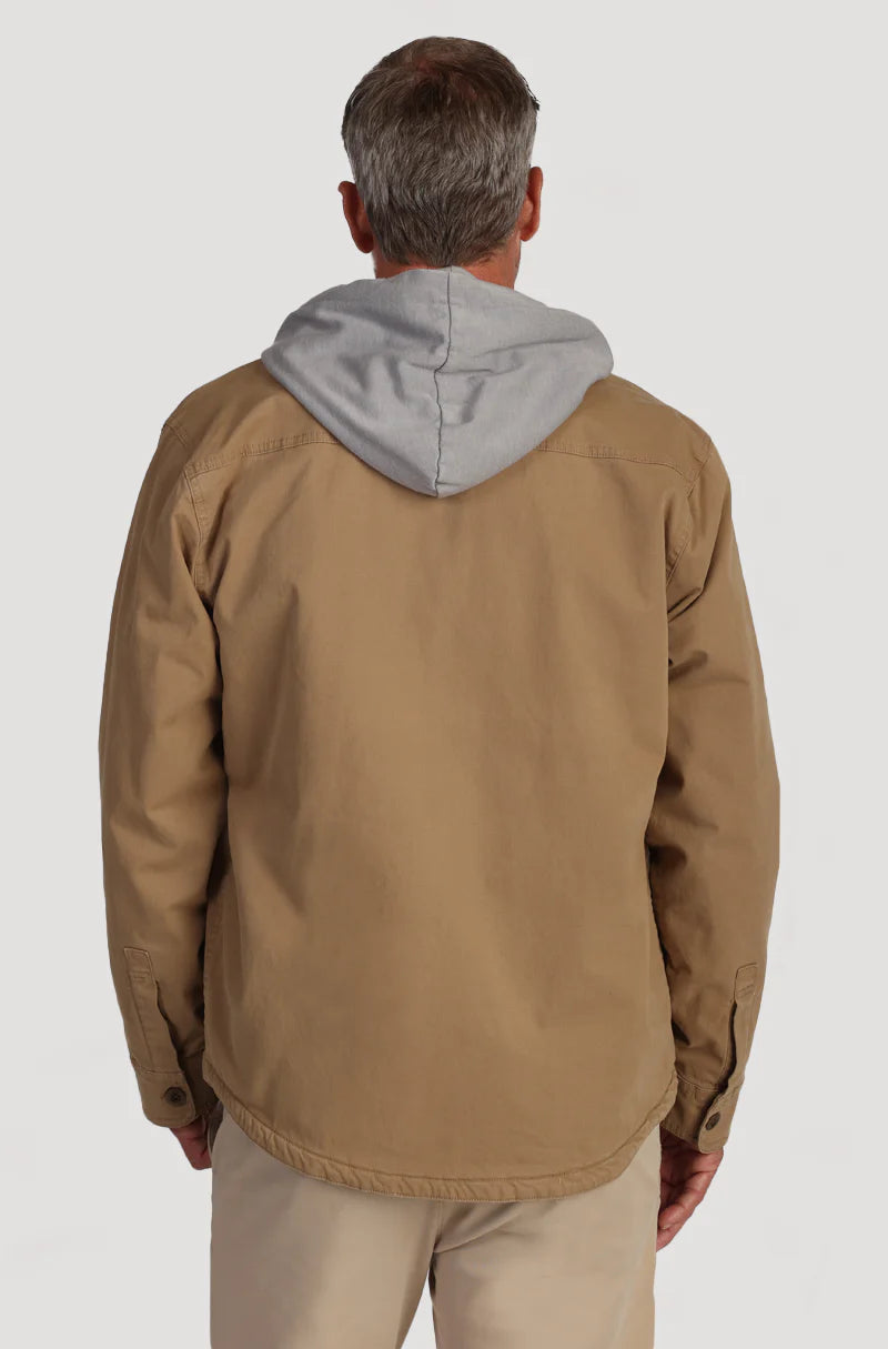 True Grit Route 66 Blanket Lined Jacket in Khaki