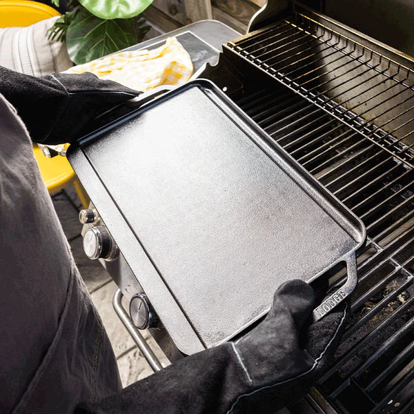 Lodge 20"x10.5" Inch Pro-Grid Reversible Grill/Griddle