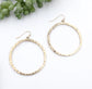 West & Co Burnished Gold Circle Outline Earrings