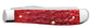 Case Peach Seed Jig Dark Red Bone Carbon Steel Mini Trapper