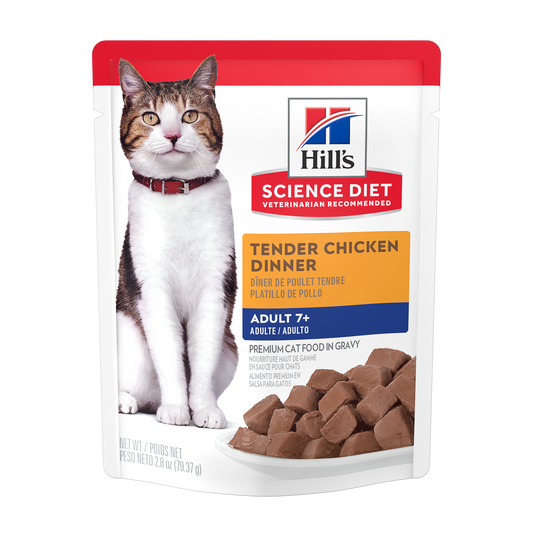 Hill's Science Diet Adult 7+ Tender Chicken Dinner Cat Food