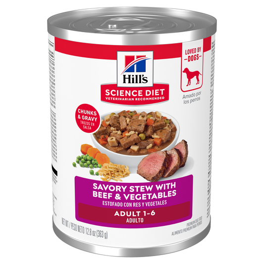 Hill's Science Diet Adult Savory Stew with Beef & Vegetables Dog Food