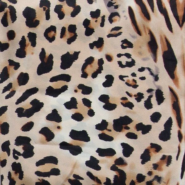 Leopard #5 Charmeuse Silk Scarf