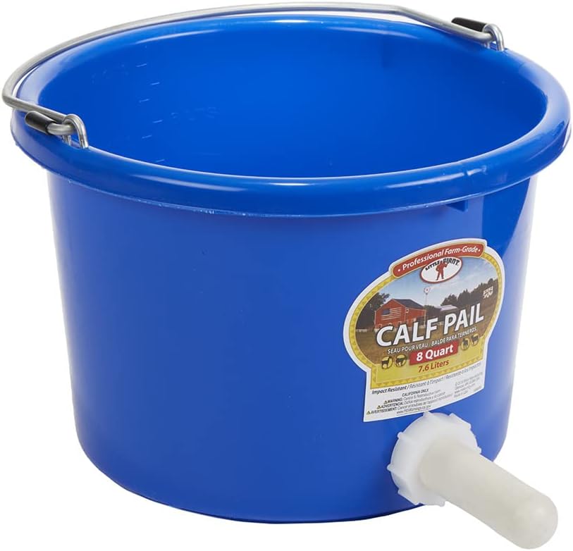 Little Giant 8 Quart Plastic Calf Nursing Pail
