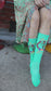 Lucky Chuck Lucky Living Island Cowgirl Turquoise Performance Socks