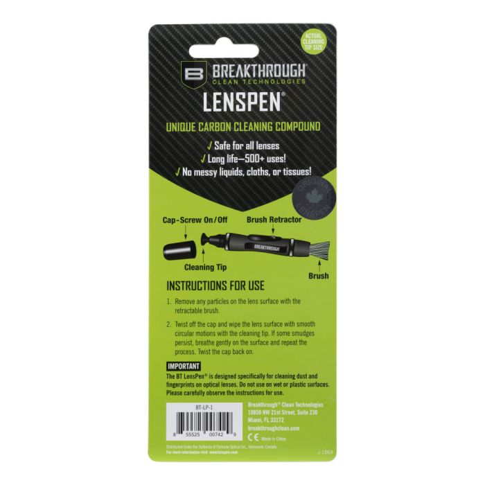 Breakthrough Clean Technologies Lens Cleaning Pen in Black
