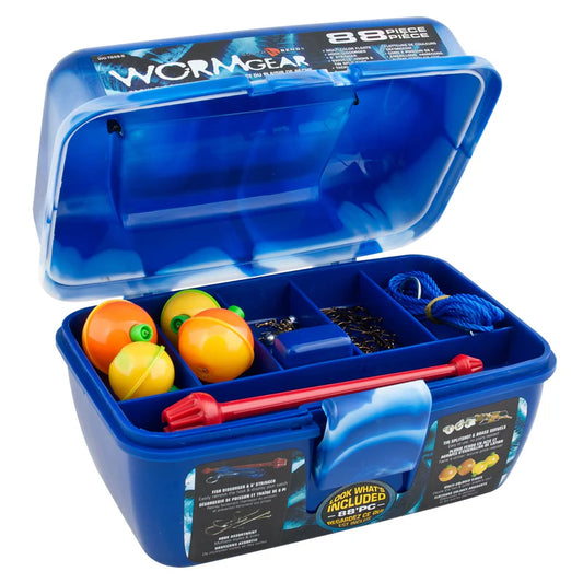 South Bend Worm Gear 88 Piece Loaded Tackle Box