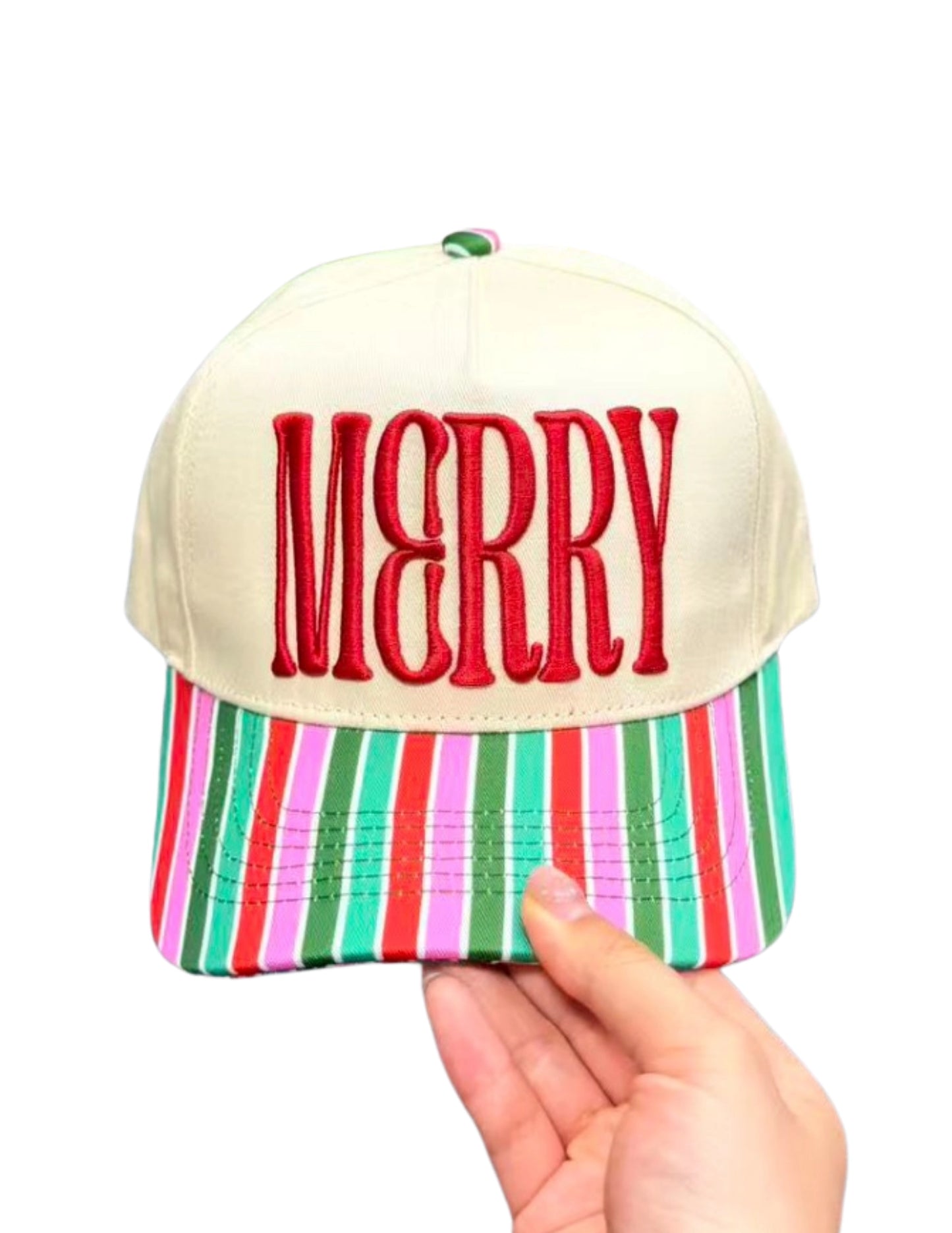Merry Striped Canvas Cap
