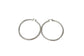 West & Co. 2.5" Silver Hoop Earrings