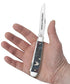 Case U.S. Veteran Gift Set Embellished Smooth Natural Bone with Blue and Red Color Wash Trapper