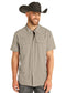Rock & Roll TEK Western Stretch Tan Short Sleeve Shirt
