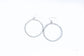West & Co Burnished Silver Circle Outline Earrings