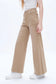 BAYEAS Utility Patch Pocket Wide Leg Khaki Denim Jeans