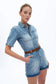 Bayeas Boxy Fit Denim Romper