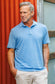 True Grit Signature Tailgate Polo in Blue