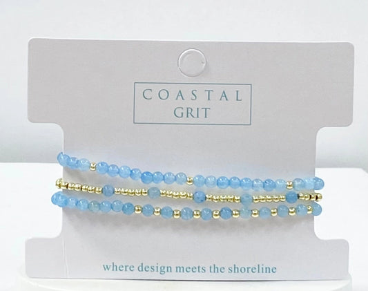 Coastal Grit Island Girl Sky Blue Stack