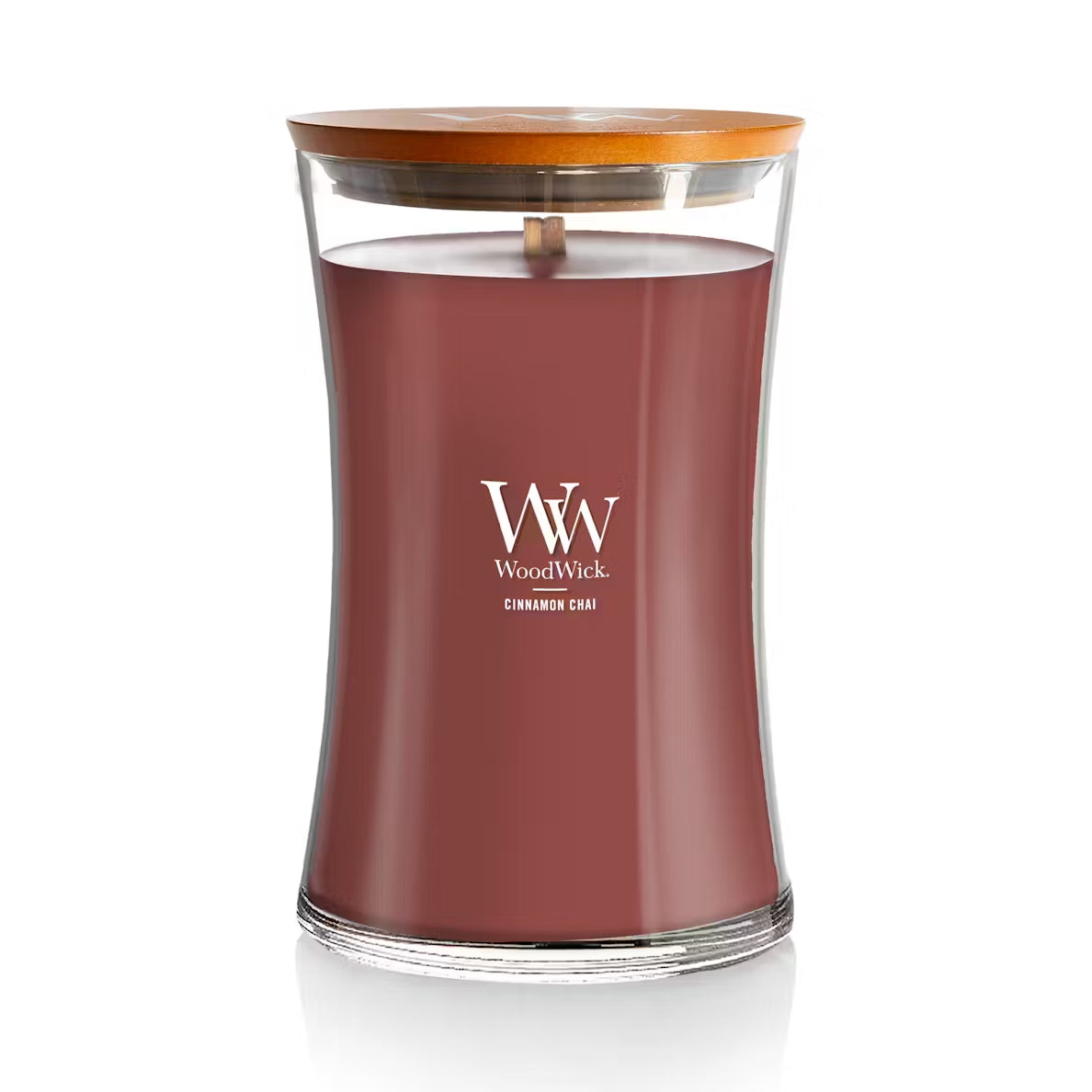 WoodWick Cinnamon Chai Large Hourglass Candle