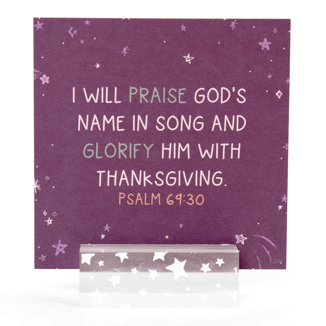 Verses For Gratitude – Bible Verse Card Set & Display Stand