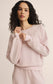 Z Supply All Around French Terry Sweatshirt in Washed Pink