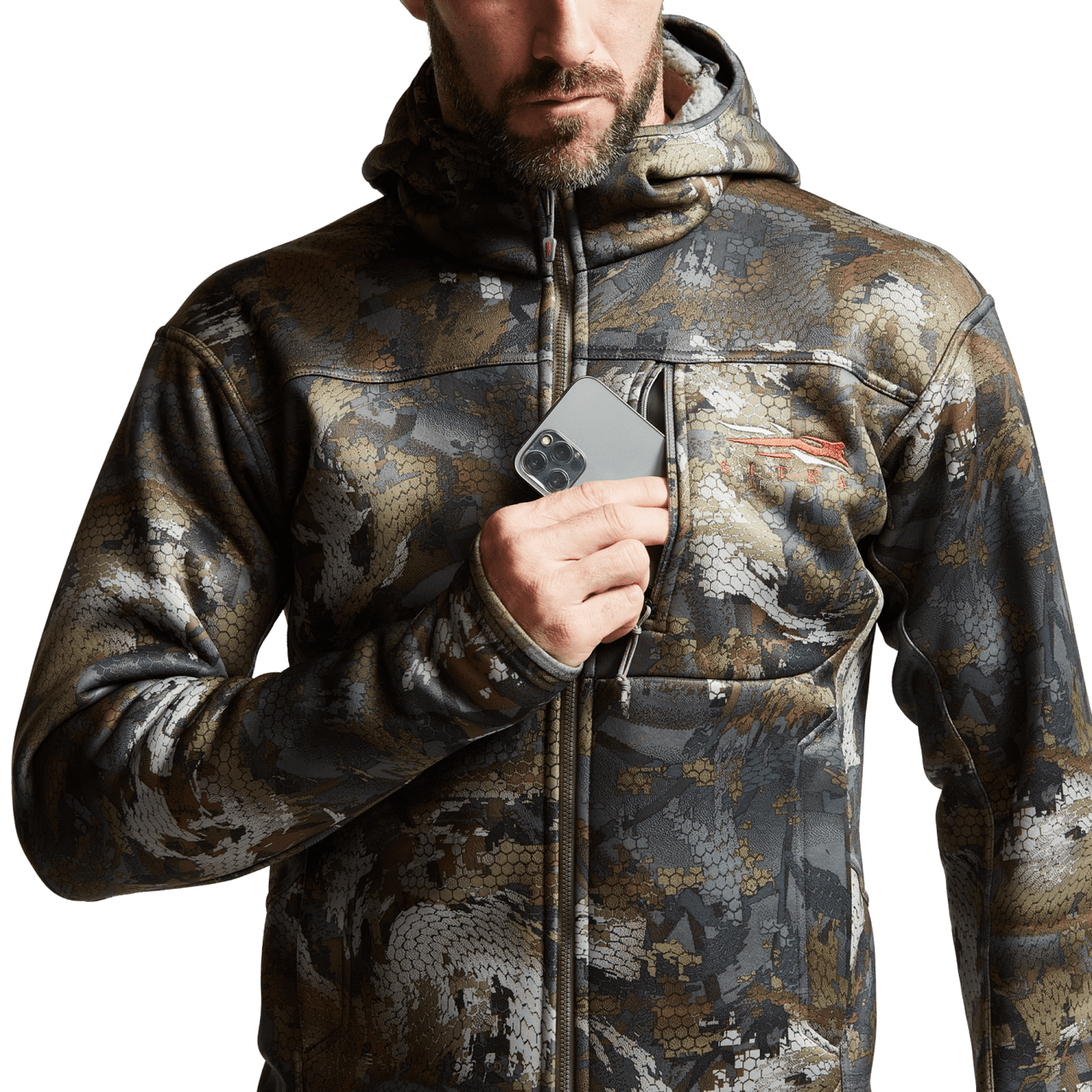 Sitka Traverse Hoodie in Optifade Timber