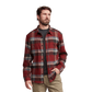 Sitka Ashland Dark Red Plaid Lightweight Flannel Shirt