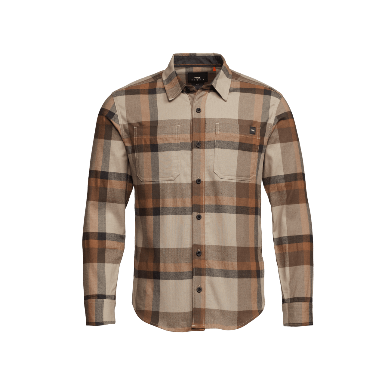 Sitka Ashland Lightweight Flannel Shirt in Oak Fall Plaid