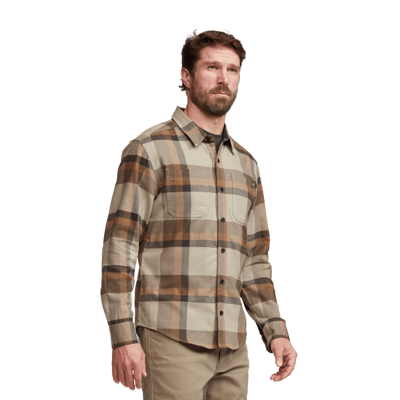 Sitka Ashland Oak Fall Plaid Lightweight Flannel Shirt