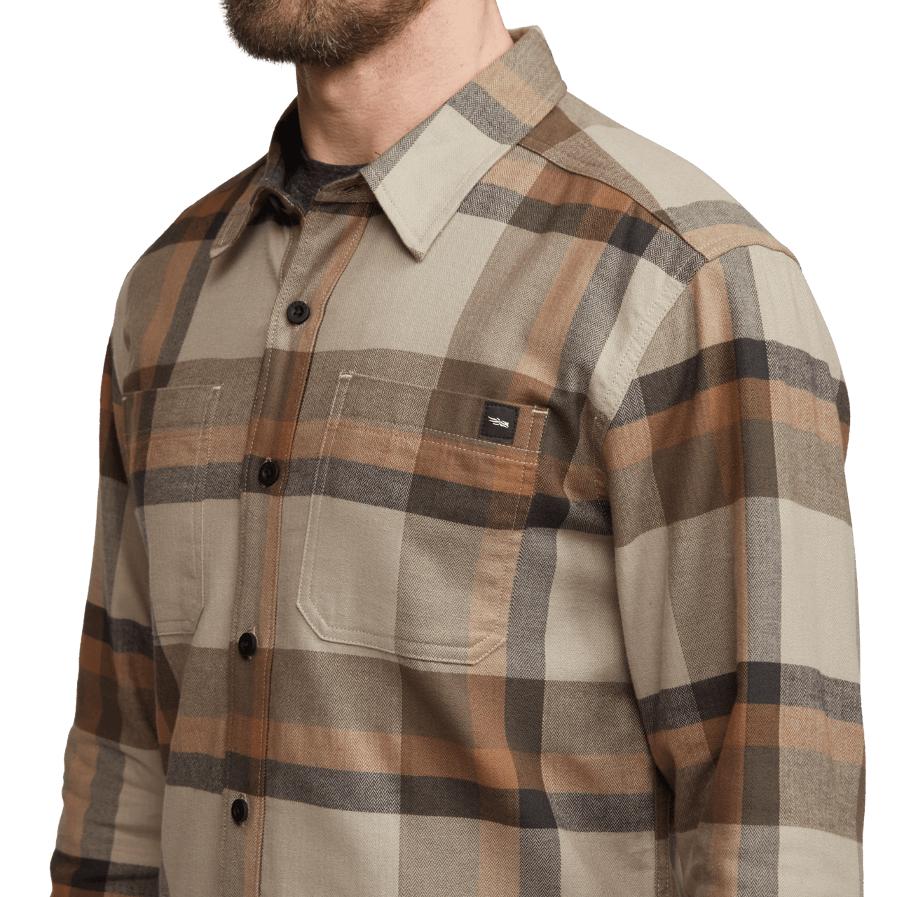 Sitka Ashland Oak Fall Plaid Lightweight Flannel Shirt