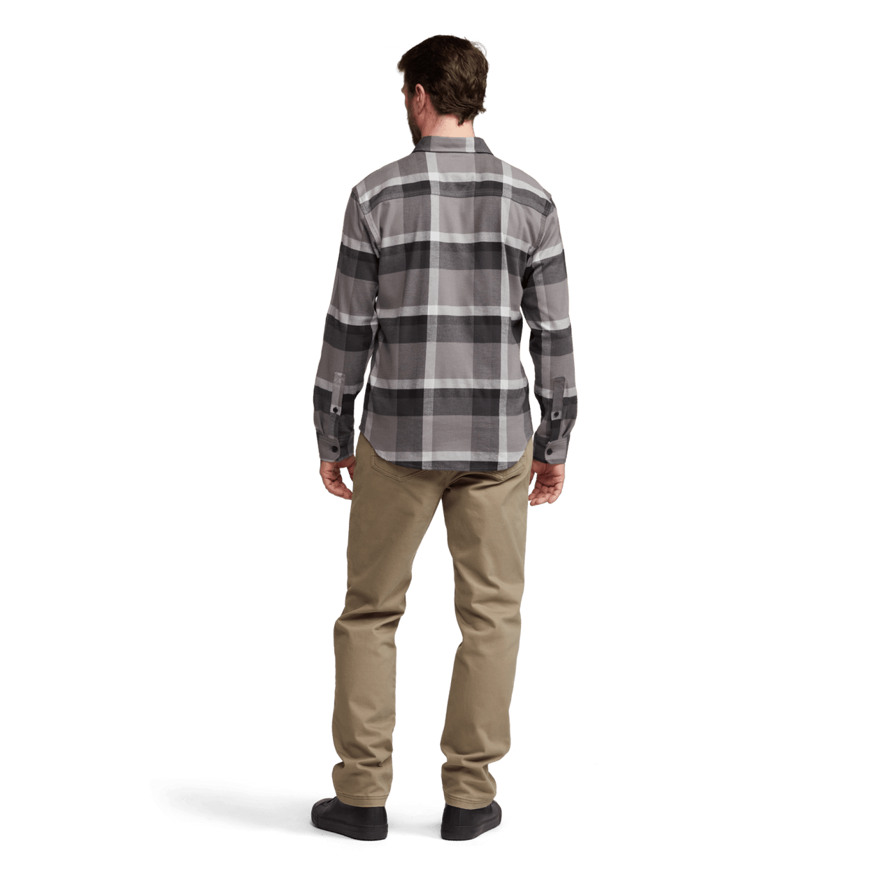 Sitka Ashland Woodsmoke Fall Plaid Lightweight Flannel Shirt