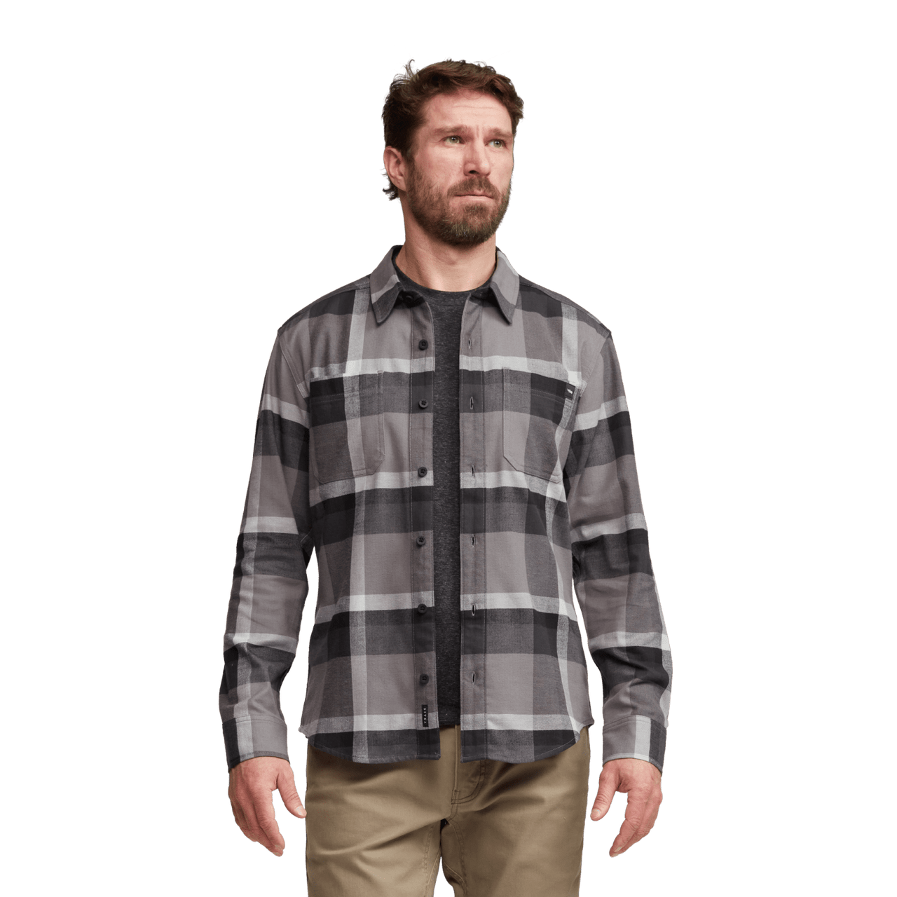 Sitka Ashland Woodsmoke Fall Plaid Lightweight Flannel Shirt