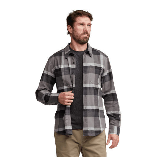 Sitka Ashland Woodsmoke Fall Plaid Lightweight Flannel Shirt