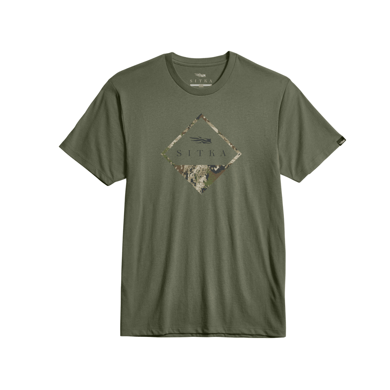 Sitka Optifade Badge Tee in Olive Green