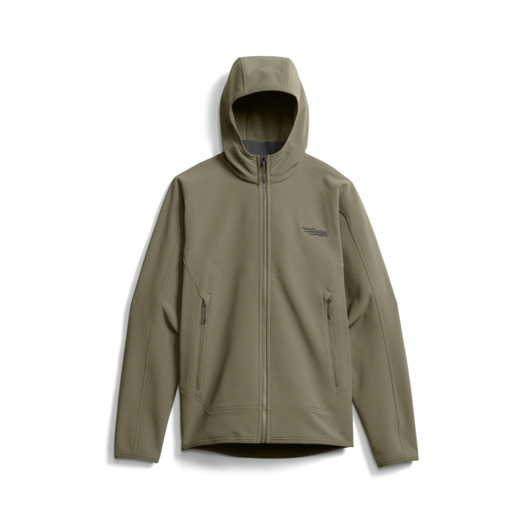 Sitka Alpha Fleece Hooded Jacket in Dark Green Sage
