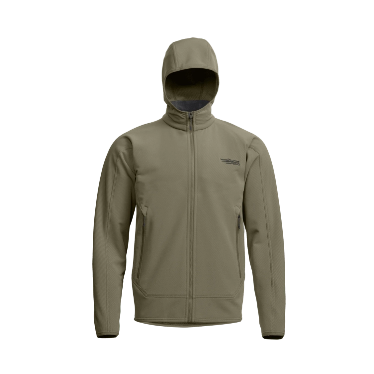 Sitka Alpha Fleece Hooded Jacket in Dark Green Sage