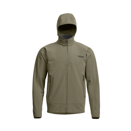 Sitka Alpha Fleece Hooded Jacket in Dark Green Sage