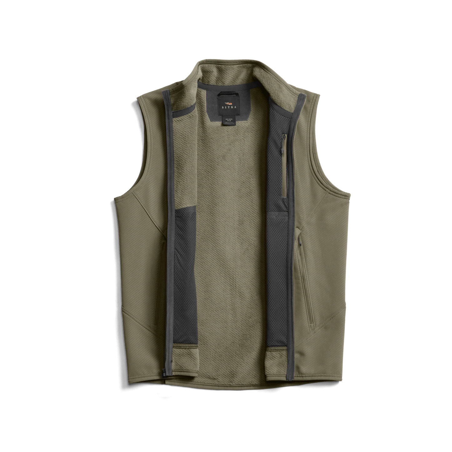 Sitka Alpha Fleece Vest in Dark Green Sage