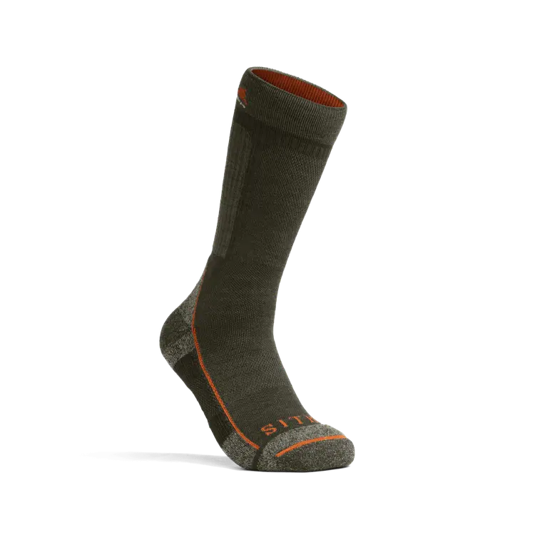 Sitka Mid Weight Crew Sock in Deep Lichen