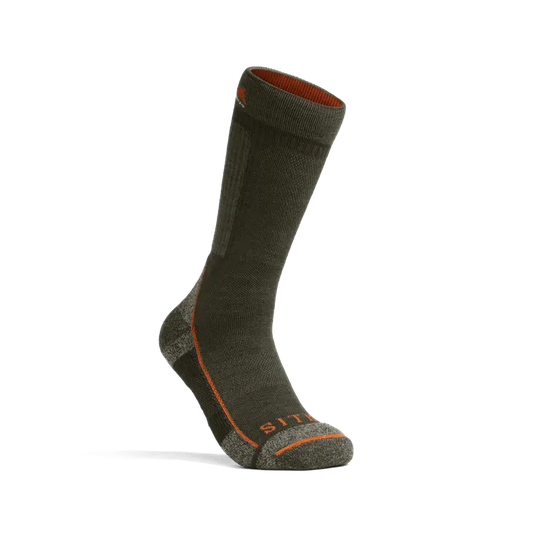 Sitka Mid Weight Crew Sock in Deep Lichen
